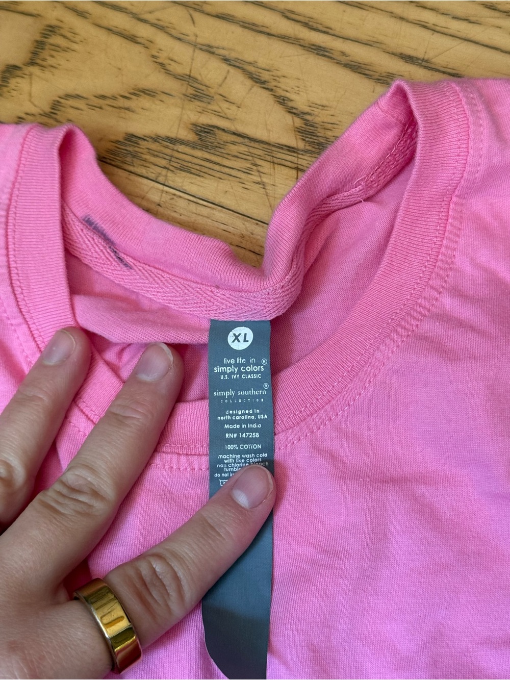 Simply Southern Pink Beach Graphic Tee with Cowboy Boots - Picture 3 of 3